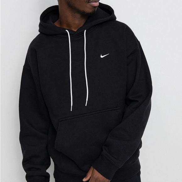 Nike NRG Solo Swoosh Fleece Hoodie Black Men's (as1, alpha, s, regular, regular) - Picture 1 of 7